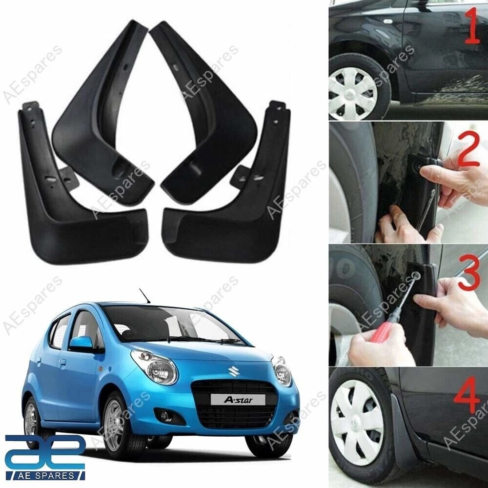 Mud Flap Set of 4 Compatible With Maruti Suzuki A-STAR view 2