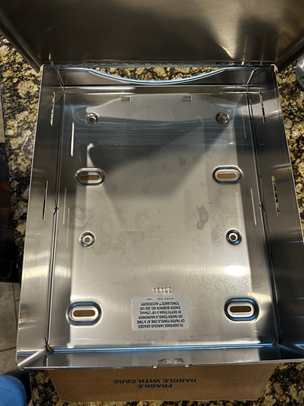 Bobrick B-262 Commercial Paper Towel Dispenser, Surface-Mounted, Stainless Steel