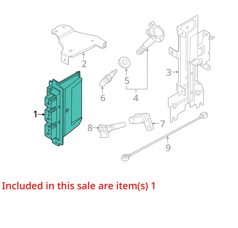 Engine ECM Electronic Control Module 3.7L Fits 11-13 FORD F150 PICKUP 2058970 Foto 3 de 4