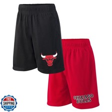 Ultra Game Youth NBA Official Super Soft 2 Pack Basketball Shorts Set, Chicag