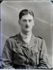 1915 Cricketer - Lt F N Tuff -  Gallipoli DOW  Malta - Glass negative 22 by 16cm