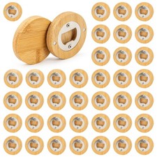 40Pcs Magnetic Beer Bottle Opener 2 in 1 Fridge Opener Gift for Men Dad