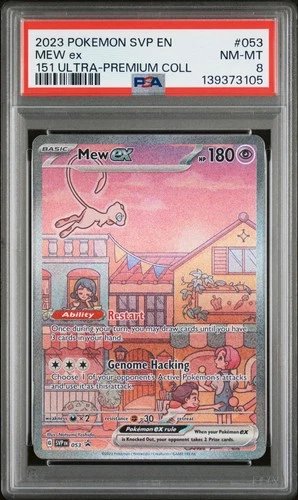 2023 POKEMON SVP PROMO 151 ULTRA-PREMIUM COLLECTION #053 MEW EX PSA 8
