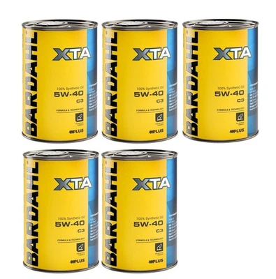 5 Litri Olio Motore Bardahl XTA 5W40 per Auto ACEA C3 API SN CF Polarplus