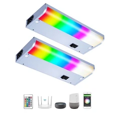 Under Cabinet Lights for Kitchen Counter or Closet Lighting, Hardwired or Plu...
