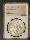 1901 B Great Britain Silver Trade Dollar Coin CHOPMARKED NGC