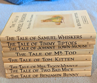 Beatrix Potter Vintage Hardcover Book Lot of 8 F Warne Co LTD Peter Rabbit