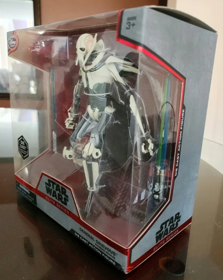 Disney Store Star Wars Elite Series Die Cast Figura de Acción General Grievous Nueva Foto 2 de 4
