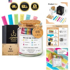 Colorful Bible Verse Jar with 90 Inspirational Scriptures - Thoughtful Gift