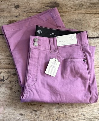 Size 14 St. John s Bays Women s Wide Leg Purple Jeans