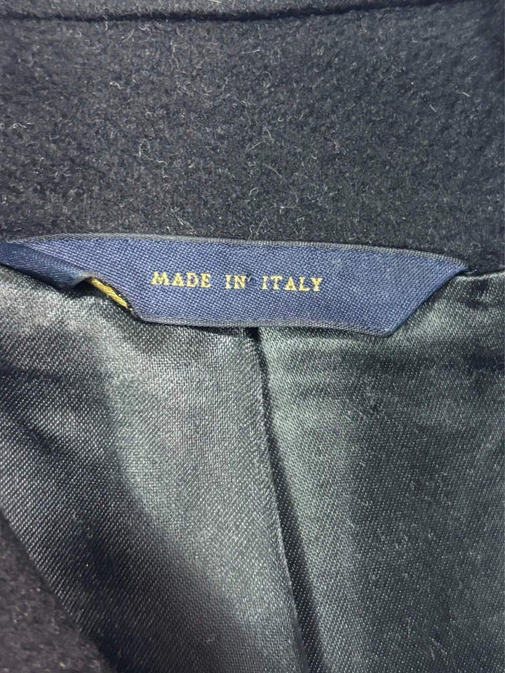 Черное пальто Brooks Brothers Loro Piana Storm System 38R верхнее пальто шерсть Италия - Изображение 2 из 4