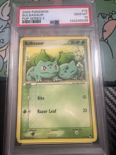 Bulbasaur 012/17 POP Series 2 PSA 10