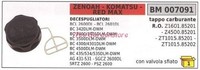 Tankdeckel Kraftstoffpumpe Motor Zenoah Freischneider Bcl 2600DL 007091