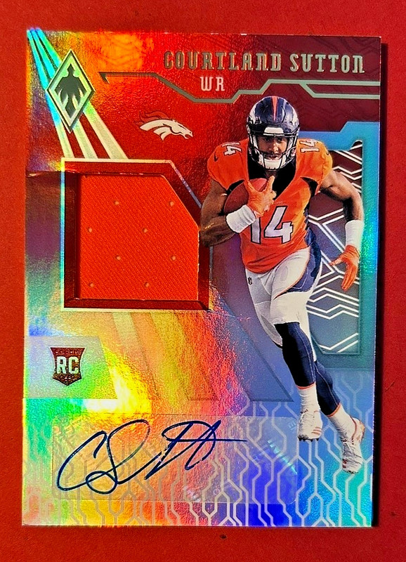 2018 Panini Phoenix Courtland Sutton Rookie Jersey Auto #244/299 Broncos RPA