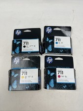 HP 711 Lot Of 4 Ink Cartridge 29ml CZ131A Genuine OEM EXP: 2022