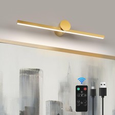 Battery Operated Picture Light for Wall with Remote, Wireless Dimmable Art Li...