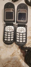Vintage Motorola Flip phones with chargers