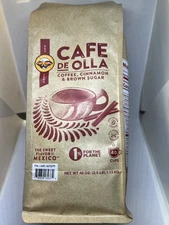 CAFE De OLLA Coffee. Cinnamon & Brown Sugar 40oz (2.5 Lb)
