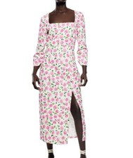 Zara Floral Print Midi Dress 