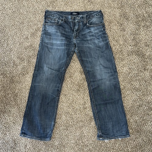 Jeans Uomo Zac Relaxed Fit - Silver Jeans - Lavaggio Scuro Sdk353 - Taglia 32W X 34L - 2