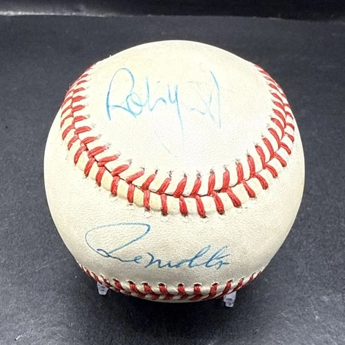 Robin Yount & Paul Molitor Autographed Baseball Milwaukee Brewers (No COA) KS3
