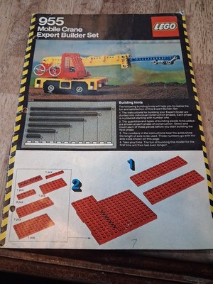 LEGO Instruction Manual Technic Mobile Crane 955 No Bricks Punch Hole