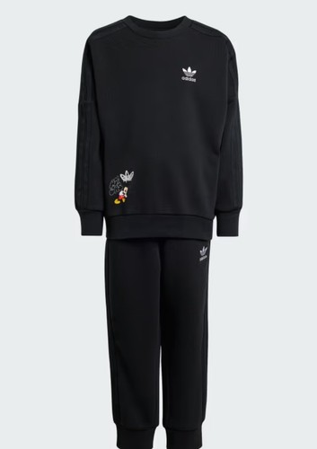 ADIDAS X DISNEY MICKEY MOUSE CREW SET KIDS In Black Size XS (7-8 Years) New - Picture 5 of 8