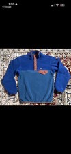 PATAGONIA Synchilla Fleece Pullover Blue Orange. Boys XXL read description