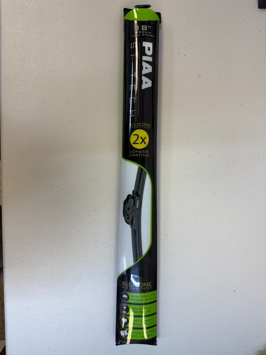 PIAA 24" Silicone Wiper Refill – 1 Pack, Black, Super Smooth & Durable