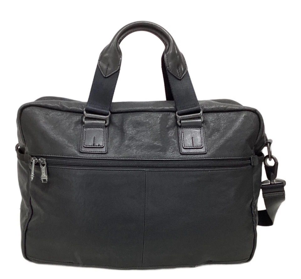 Sac Boston 2 voies TUMI Alpha Bravo en cuir noir pour hommes mallette Busines... - Photo 2/4