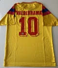 Carlos Pibe Valderrama Autographed Colombia Soccer Jersey Rare Beckett