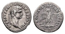 Roman Empire Emperor Domitian 81-96 AD Denarius Rome 547/70F NAM6
