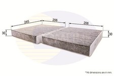 Cabin Air Filter Fits Alpina B5 B6 B7 D5 BMW Rolls-Royce Dawn COMLINE EKF320A