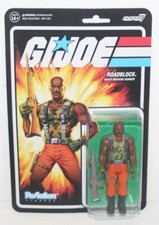 NIP MOC - G.I. Joe Super7 ReAction 3.75  Action Figure Roadblock Machine Gunner