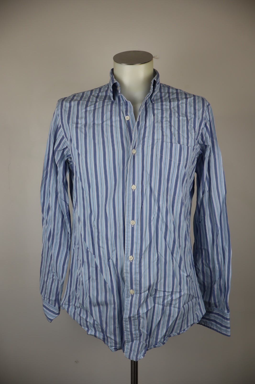 POLO RALPH LAUREN CAMICIA UOMO M 15,5 CASUAL VINTAGE SHIRT COTONE MANICA LUNGA