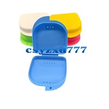 Dental Orthodontic Retainer Denture Storage Case Box Mouthguard Container Colors