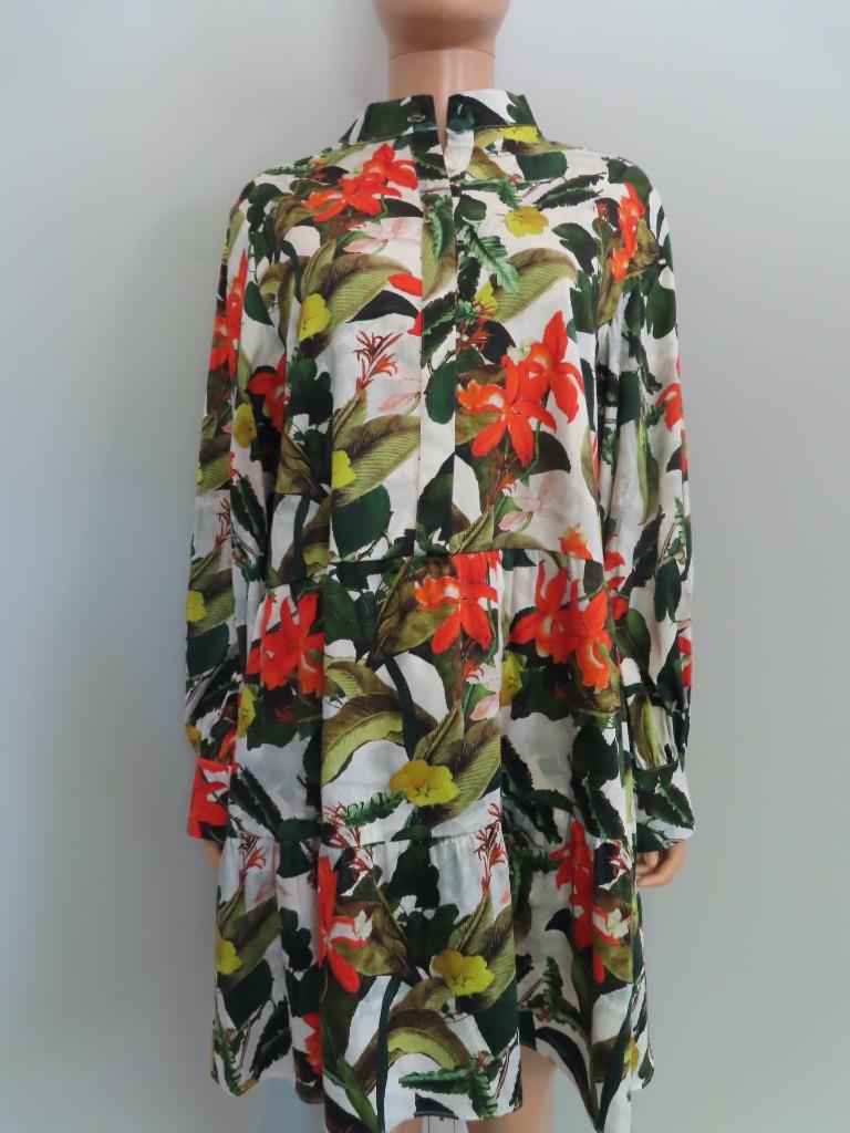 NWT Alice + Olivia Off White Tropical Sunrise Cailin Mini