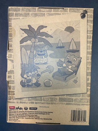 Fuggler Funny Ugly Monster Cream HEDGE GROG Vacay Vibes 9” Plush Zuru NEW - Picture 2 of 10