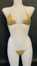 Exotic Dancer Tri Top And Thong Set
