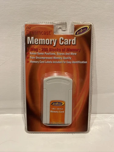 Intec Sega Dreamcast Memory Card 1 Meg 200 Blocks of Memory