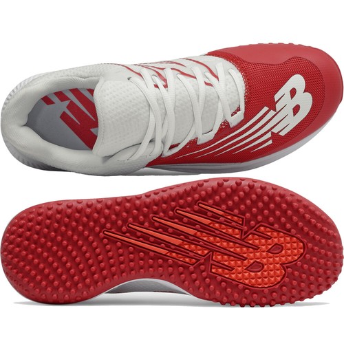 Zapatos de césped de béisbol New Balance bajo para rojo/blanco | eBay