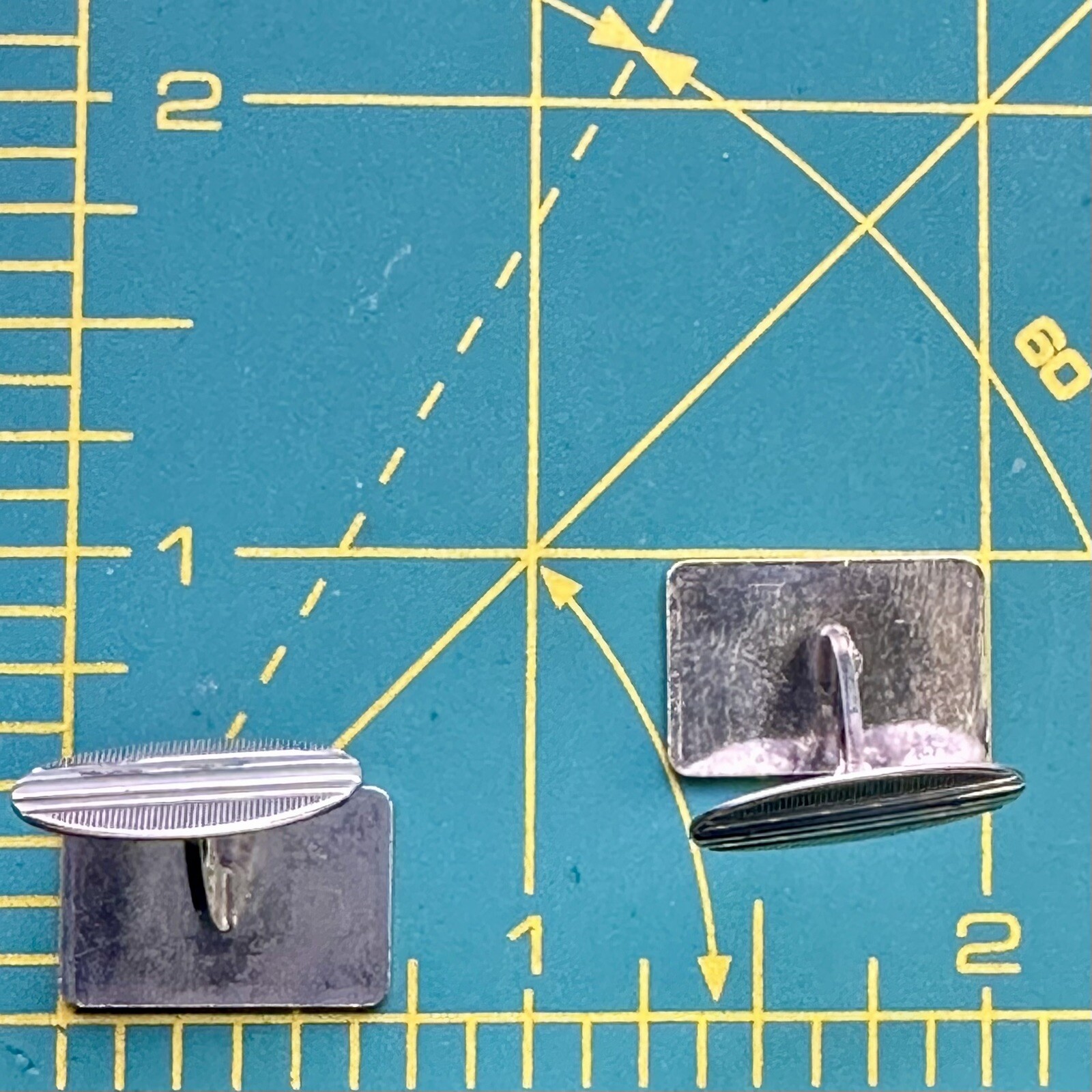 Rectangular Cufflinks Made Germany Silver 835 Thr… - image 6