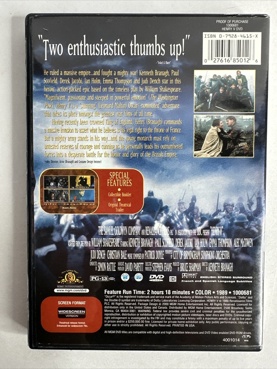 その他 Shakespeare: Henry V [DVD] ggw725x Amazon.com: Henry V : Kenneth Branagh, Derek Jacobi, Brian Blessed