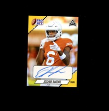 2021 Leaf Pro Set GOLD ROOKIE SP JOSHUA MOORE AUTO RC - Texas Longhorns