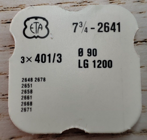 ETA winding stem 2641 for Zenith 48.5AF 48.9AF Tige de remontoir
