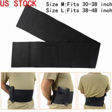 Tactical Concealed Carry Belly Band Holster Adjustable Gun Holster & 2 Mag Pouch