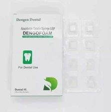 Dengen Dental Sterile Gelatine Hemostatic Sponge Gelfoam Cubes 32pcs