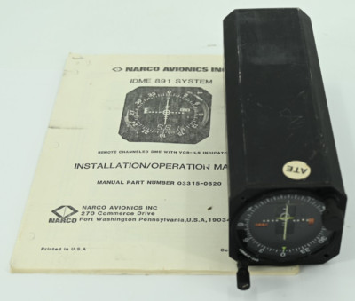NARCO Avionics IDME 891 VOR LOC Glideslope Marker Beacon Indicator w/ Manual