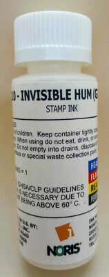 Noris #110 UV Invisible Green Quick Dry Marking Ink 2oz Bottle