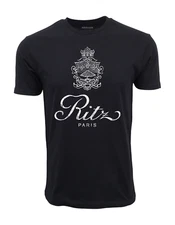 90'S RITZ PARIS GRAPHIC BLACK T-SHIRT